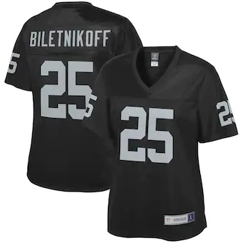 womens nfl pro line fred biletnikoff black las vegas raider